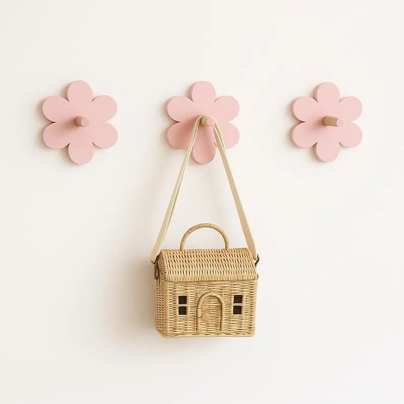 Flower Wall Hook: Pastel Nursery Decor, Kids Coat Hook, Baby Girl | Etsy (Global)