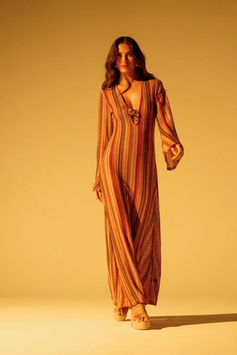 IBIZA DREAMIN CROCHET MAXI DRESS | AKIRA