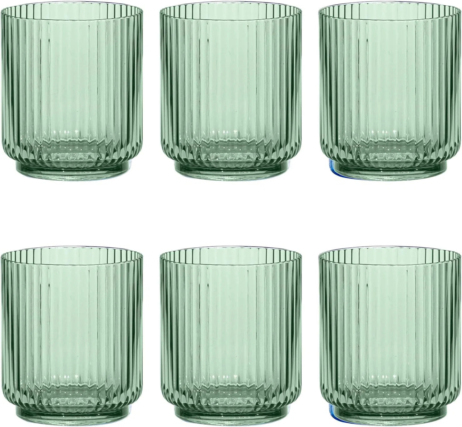 Laya Fluted Acrylic Low Tumbler Glass (Set of 6) | Wayfair North America