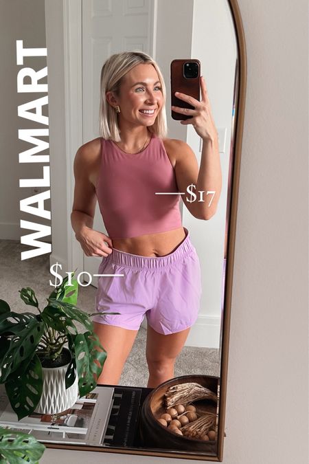 @walmart activewear under $20! Wearing a size small in both my top & shops. Also linking my home workout equipment that is so cute & functional!!! #WalmartPartner 

#LTKfindsunder50 #LTKSeasonal #LTKfitness