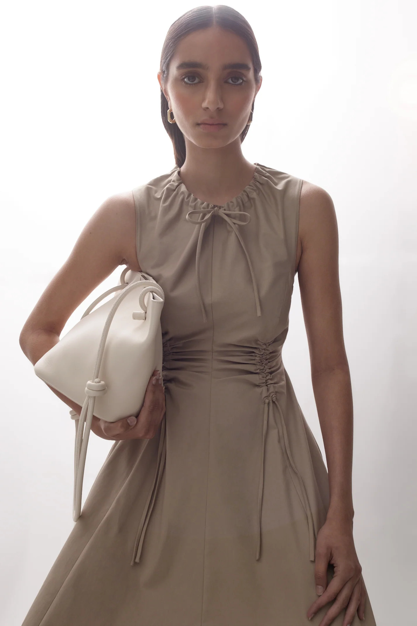 COTTON SATEEN CARGO DRESS - TRENCH - Scanlan Theodore | Scanlan Theodore