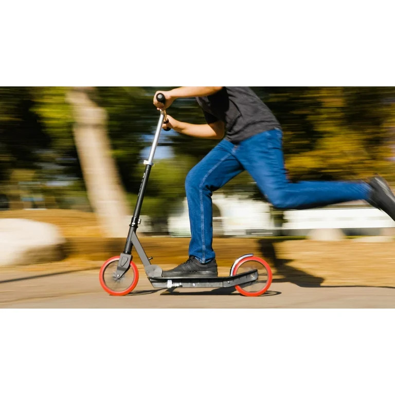 Razor Carbon Lux Kick Scooter - Red/Black, Spoked Large Wheels, Folding Scooter for Up to 220 lbs | Walmart (US)