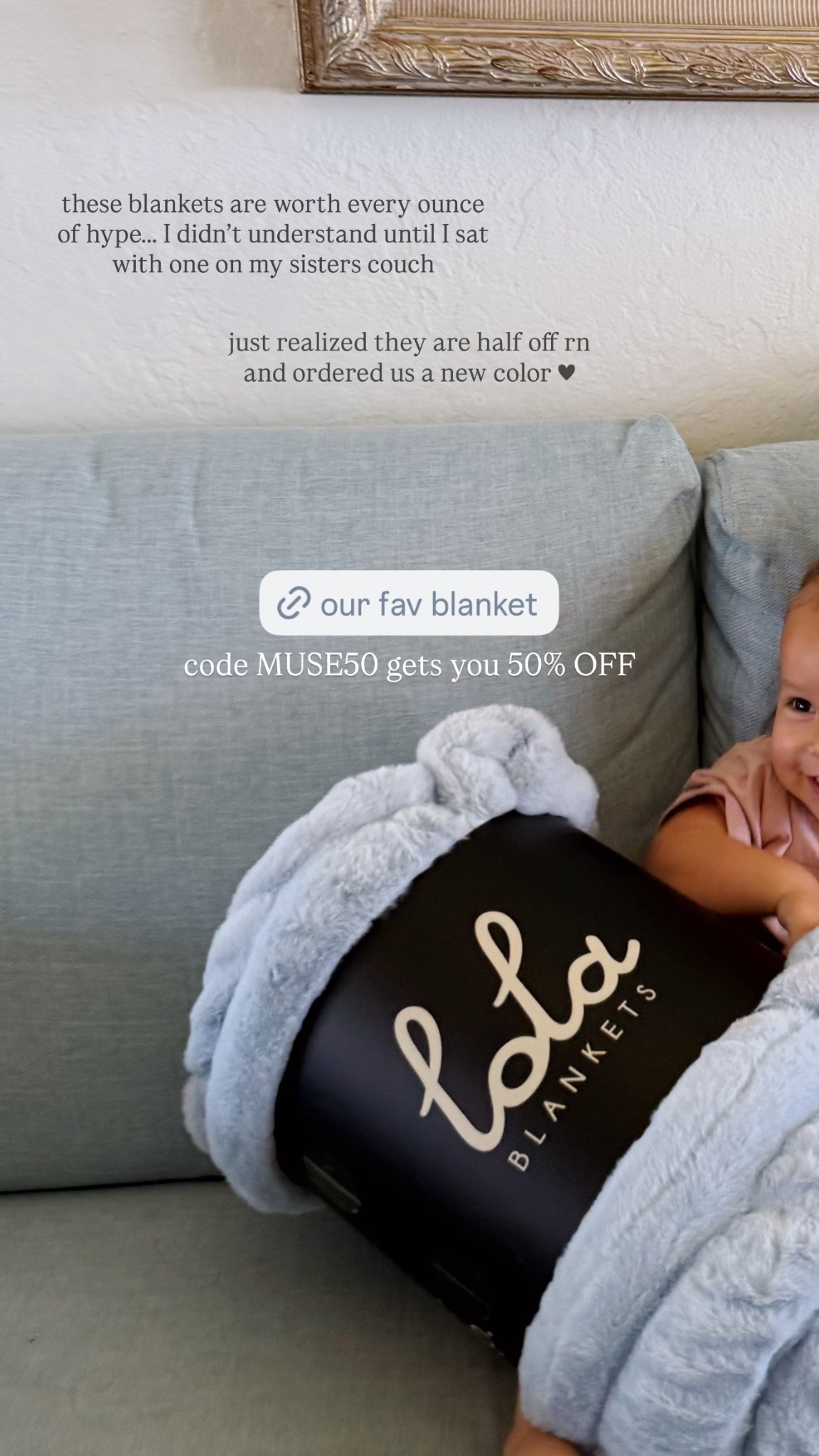 these blankets are worth every ounce of hype!! Use code MUSE50 gets you 50% OFF

#LTKFamily #LTKSaleAlert #LTKHome