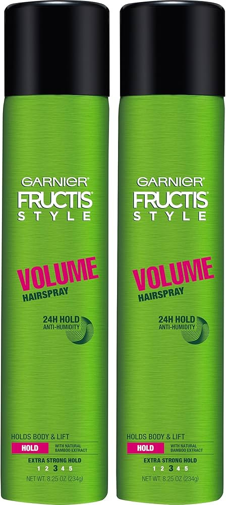 Garnier Fructis Style Volume Anti-Humidity Hairspray, 8.25 Oz, 2 Count, (Packaging May Vary) | Amazon (US)