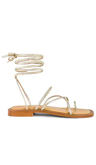 Lilac Sandal in Light Gold Metallic Leather | Revolve Clothing (Global)