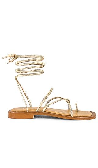 Lilac Sandal in Light Gold Metallic Leather | Revolve Clothing (Global)