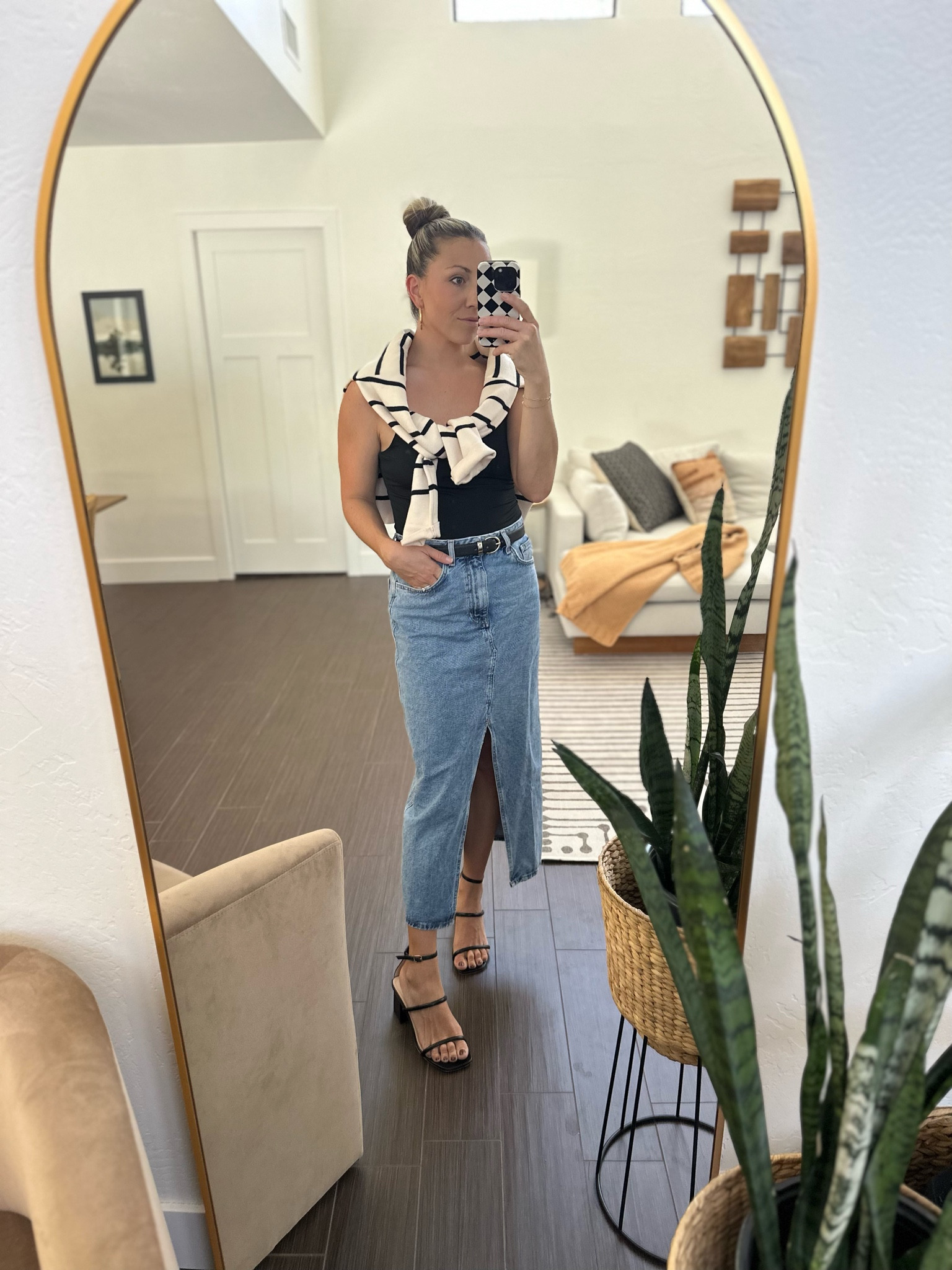 Falling for these cooler temps. Mango skirt is true to size  

#LTKstyletip #LTKfindsunder100 #LTKSeasonal