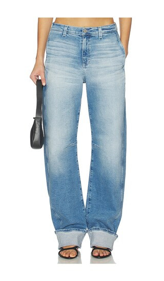 AG Jeans Mercer High Rise Barrel Extended Jeans in Blue. - size 25 | Revolve Clothing (Global)