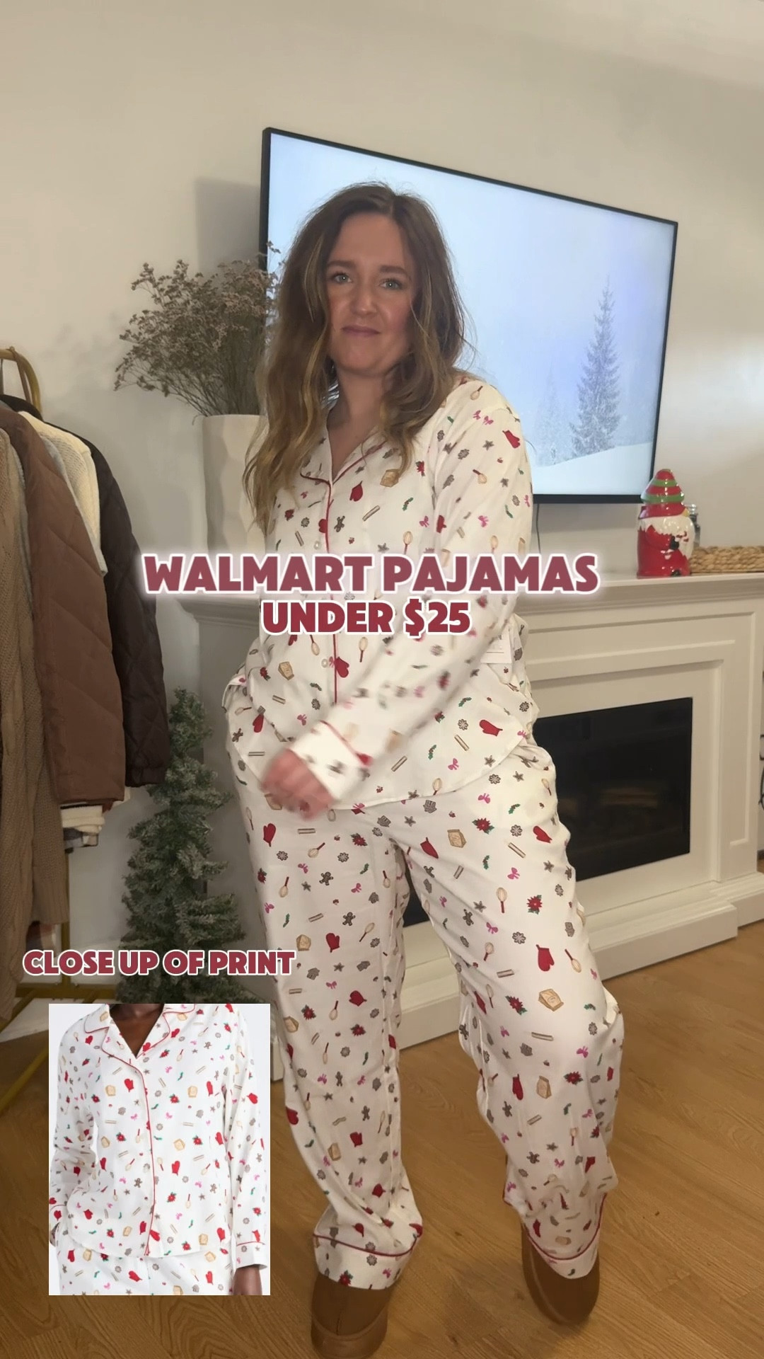 Walmart baker pajama set under 25$ comes in multiple prints and very comfortable!! Perfect for the holidays coming up!! 

#LTKSeasonal #LTKFindsUnder50 #LTKPetite