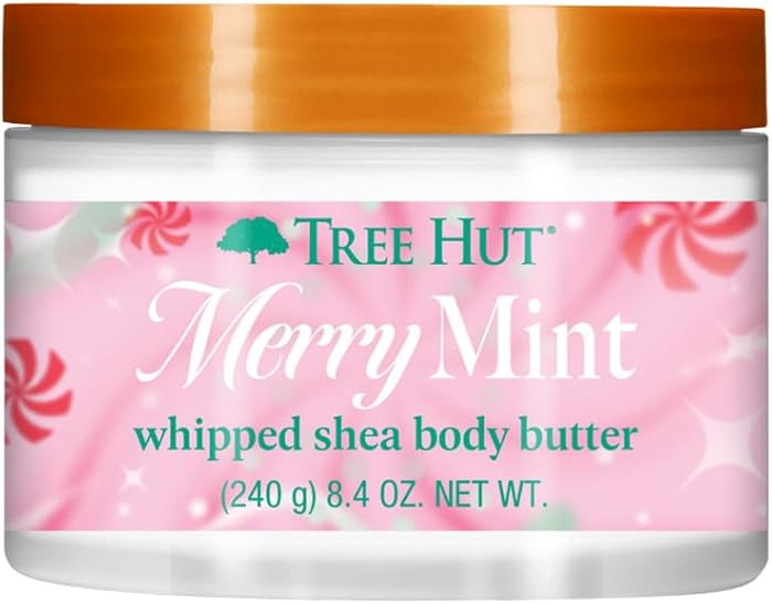 Tree Hut Merry Mint Whipped Shea Body Butter, Long-Lasting Hydration for Soft, Smooth Skin, Nouri... | Amazon (US)