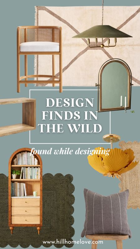Found while designing this week. 

Neutral, unique rugs. Wood cane high top chairs. An arched wooden bookcase from Anthropologie.  Square, modern wooden console table. An arched bathroom mirror. A green transitional style pendant light. And more! 

#LTKhome