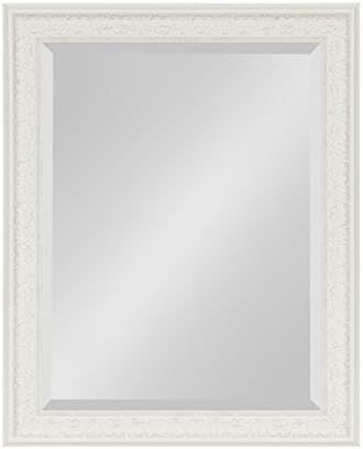 Kate and Laurel Alysia Decorative Frame Rectangle Wall Mirror, 22.5x28.5 White | Amazon (US)