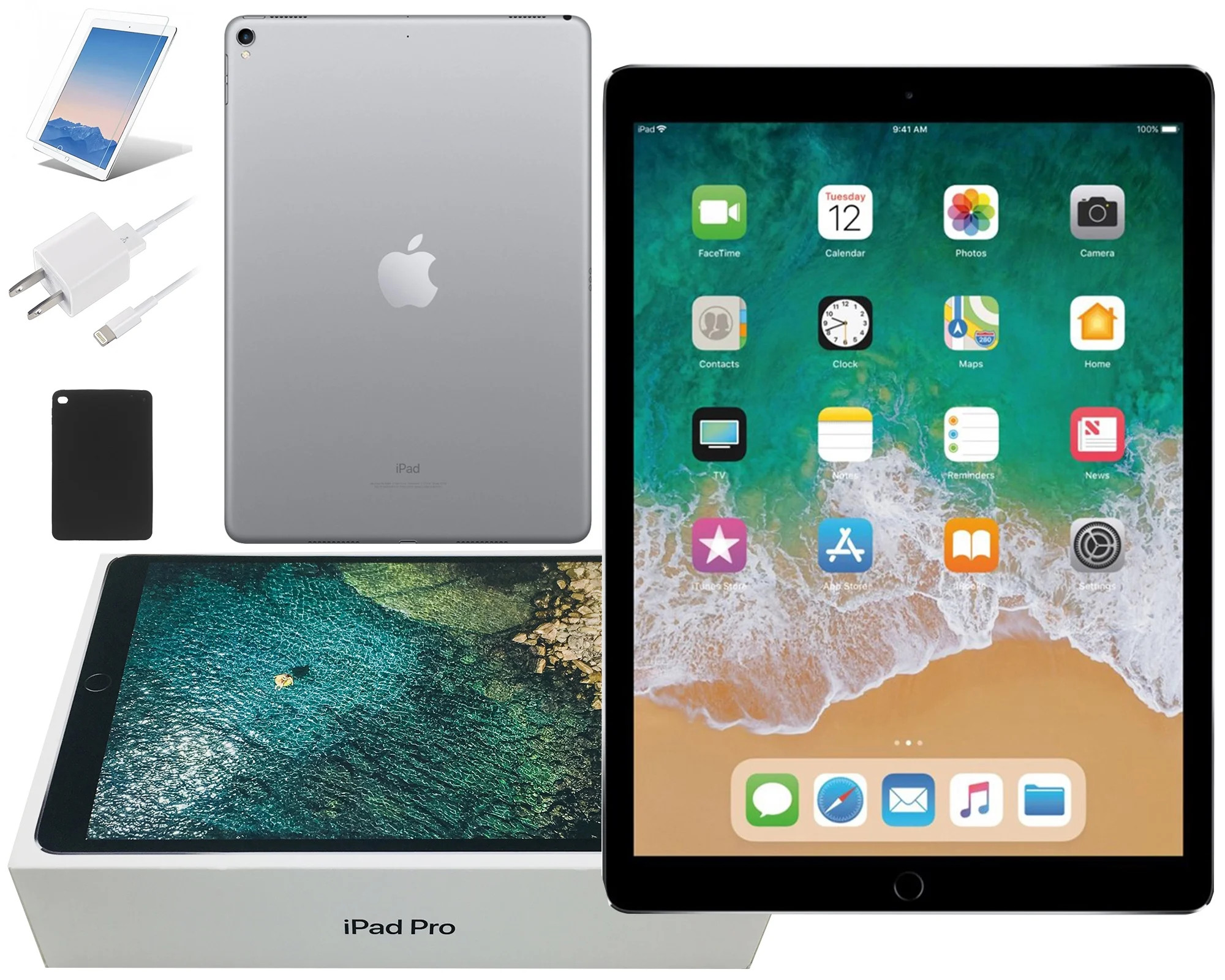 (Refurbished) Apple iPad Pro, 10.5-inch, 64GB, Wi-Fi Only, Comes with Bundle: Case, Tempered Glas... | Walmart (US)