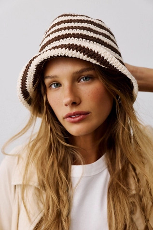 Striped Crochet Sailor Hat | Free People (Global - UK&FR Excluded)