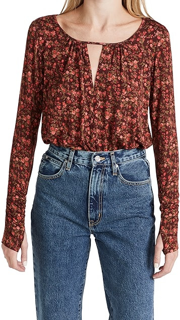 Kaya Printed Thong Bodysuit | Shopbop