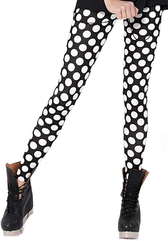 Sister Amy Women's High Waist Geometric Printed Ankle Elastic Tights Leggings | Amazon (US)