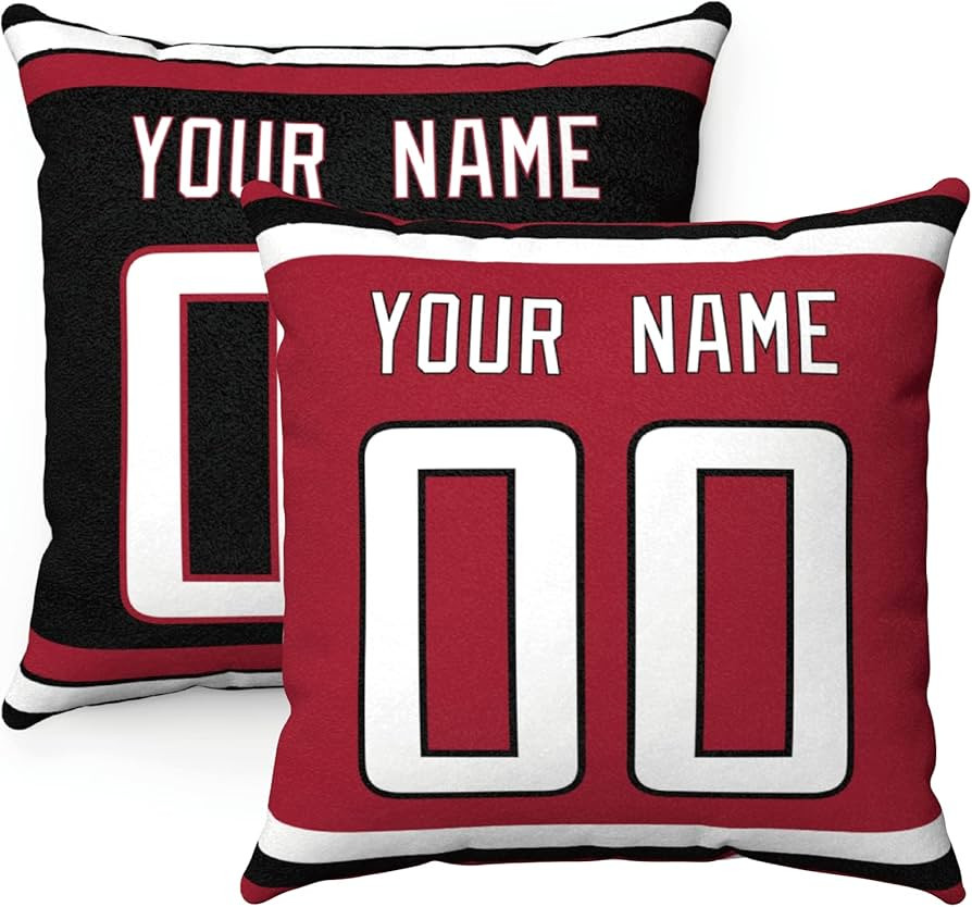 ANTKING Throw Pillow 2 Packs Custom Any Name and Number for Men Women Boy Gift | Amazon (US)