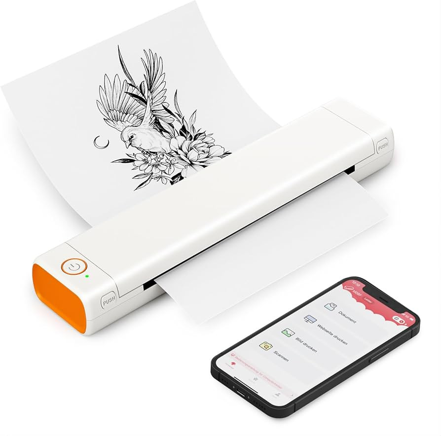 Itari Portable Printers Wireless for Travel - Thermal Bluetooth Tattoo Stencil Printer, M08F-Lett... | Amazon (US)
