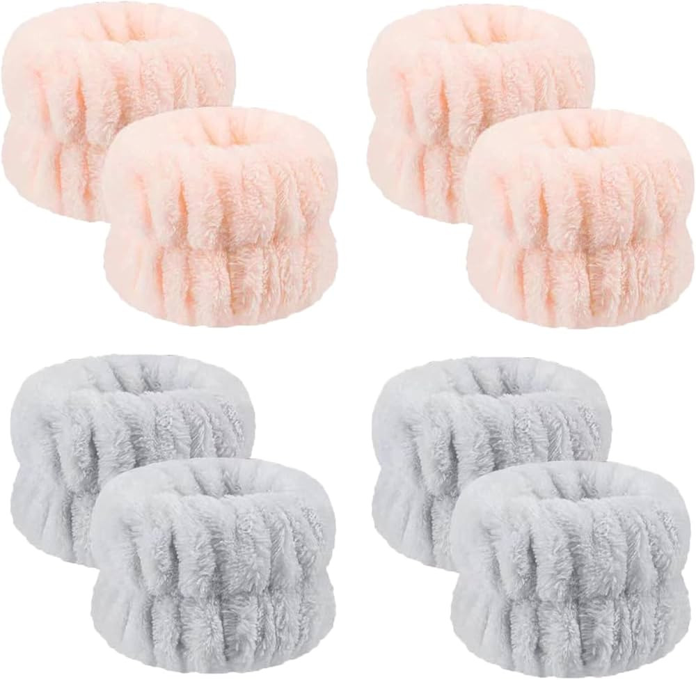 Face Washing Wristbands, Anmieciu Soft Wrist Washband Set, Absorbent Wristbands Wrist for Woman &... | Amazon (US)