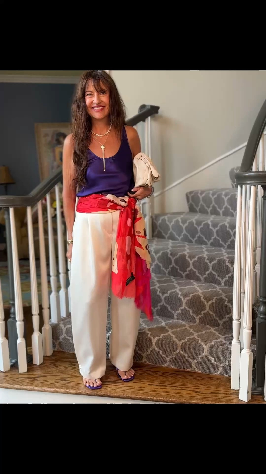 THE color of the season! Here I’ve done some color blocking but also added in a bit of red with the purple!

#LTKootd #LTKOver40 #LTKgrwm