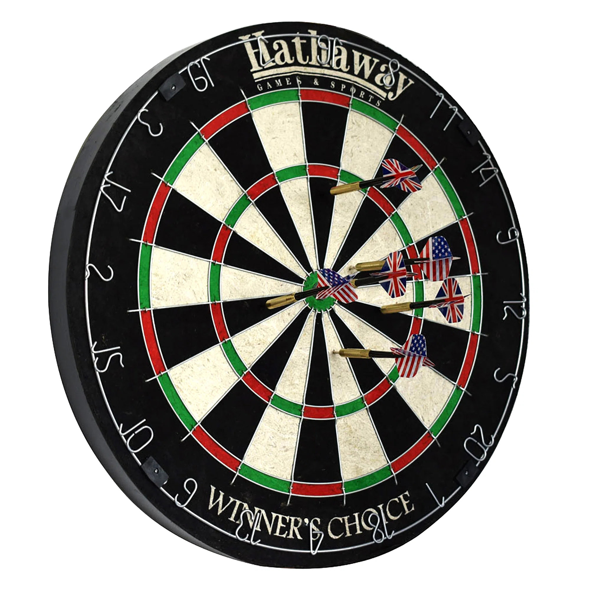 Hathaway Games Winners Choice Sisal Fiber Bristle Dartboard with Darts & Reviews | Wayfair | Wayfair North America