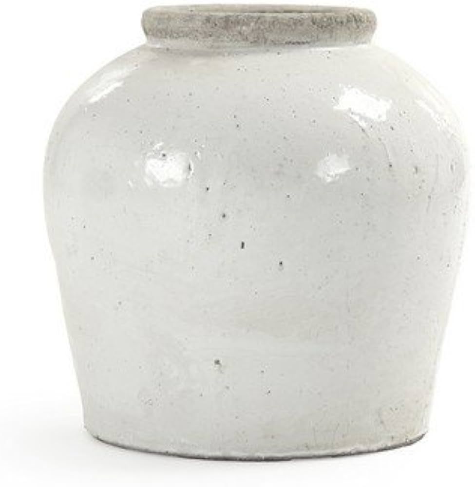 Zentique 4869L A25A Ceramic Jar, White | Amazon (US)