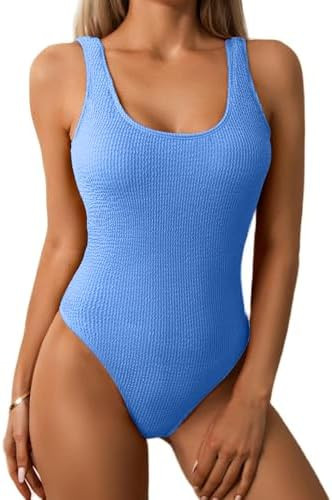 Jolefille One Piece Swimsuit Women Tummy Control Bathing Suits Teens Full Coverage Slimming Modes... | Amazon (US)