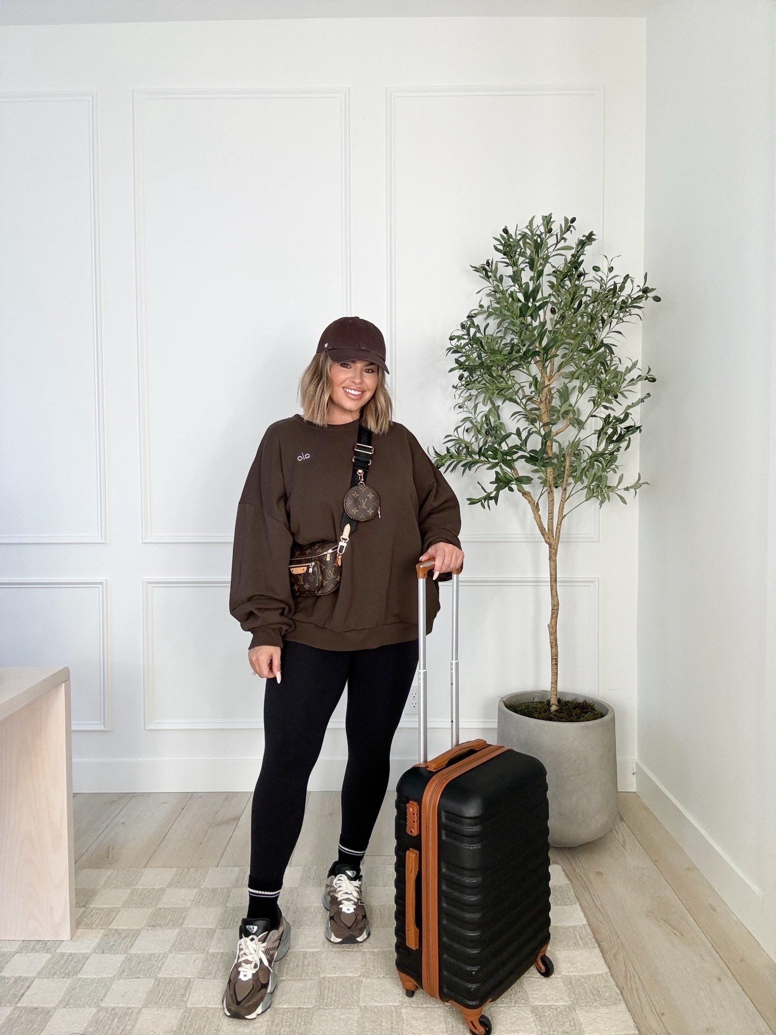 Travel outfit idea 
Leggings L 
Alo sweatshirt XL 
Men’s sizing on shoes 8.5 
Bag can’t link but it’s the mini bum bag from LV bought strap separate. 
 

Follow my LTK @shaynaslife on the @shop.LTK app to view this post and get my exclusive app-only content!

#liketkit 
@shop.ltk
https://liketk.it/5pPQg

#LTKMidsize #LTKFindsUnder100 #LTKFindsUnder50