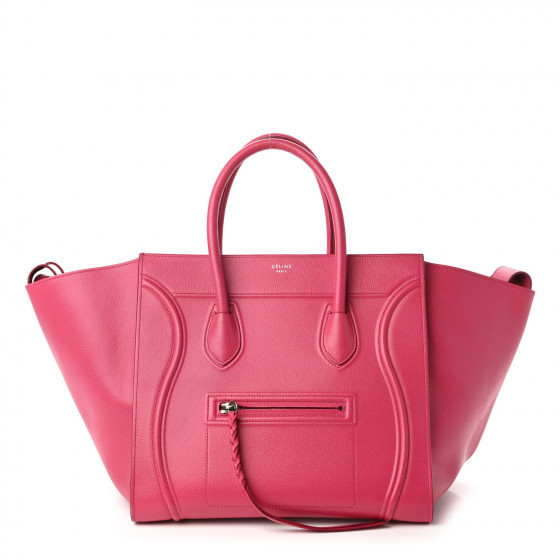 CELINE

Grained Calfskin Medium Phantom Luggage Fuchsia | Fashionphile
