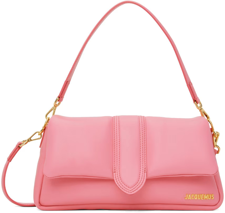 Pink Le Raphia 'Le Bambimou' Bag | SSENSE