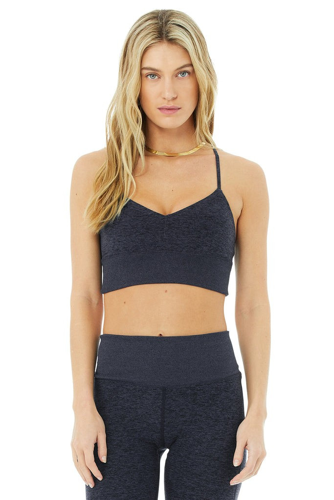 Alosoft Lavish Bra - Rich Navy Heather | Alo Yoga (US)