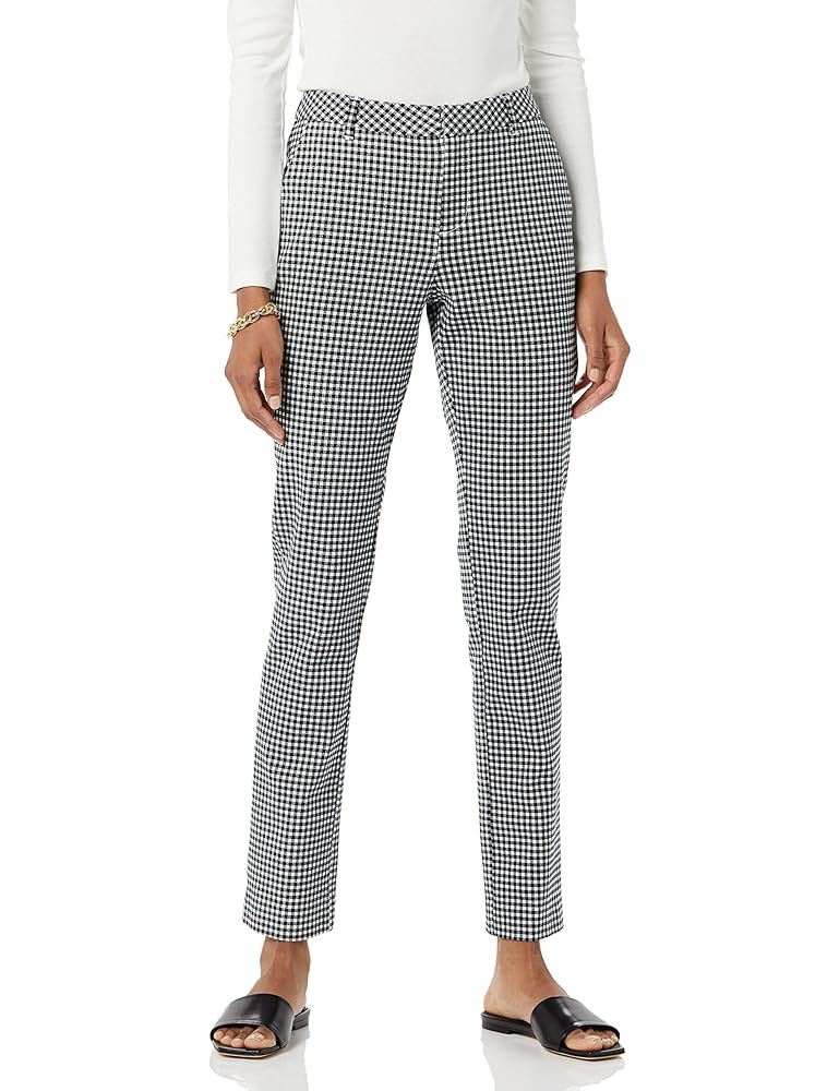 Amazon Essentials Women's Bi-Stretch Full Length Straight Leg Pant | Amazon (US)