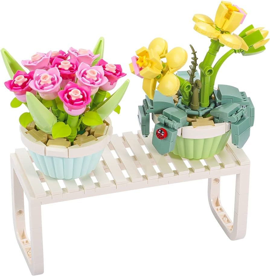 Tulips Orchid Set with Shelf (2PCS) | Amazon (US)