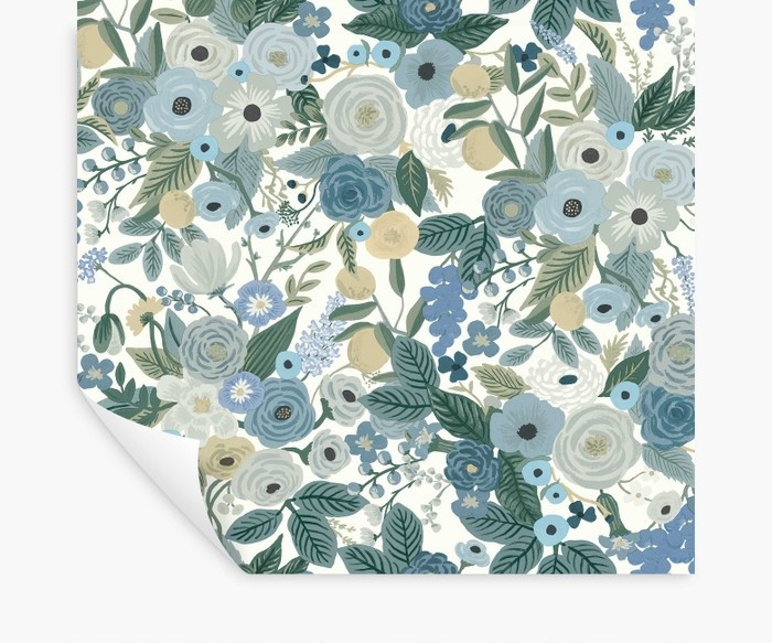 Indigo Multi Garden Party Peel & Stick Wallpaper | Rifle Paper Co. | Rifle Paper Co.
