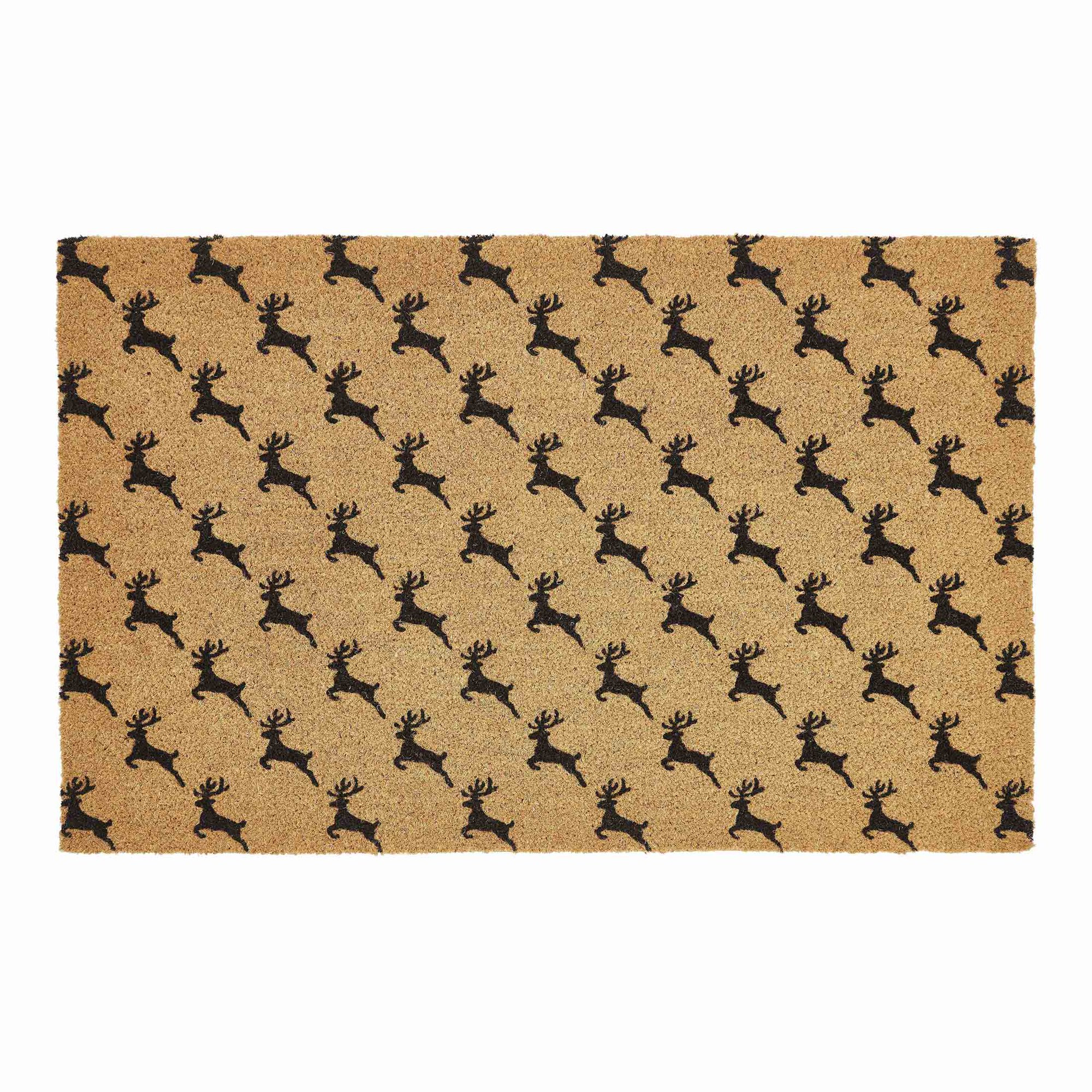 My Texas House Reindeer Natural Coir Holiday Outdoor Doormat, 30" x 48" | Walmart (US)