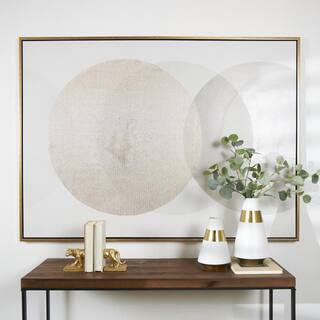Litton Lane 1- Panel Abstract Framed Wall Art 65 in. x 47 in. 043834 - The Home Depot | The Home Depot