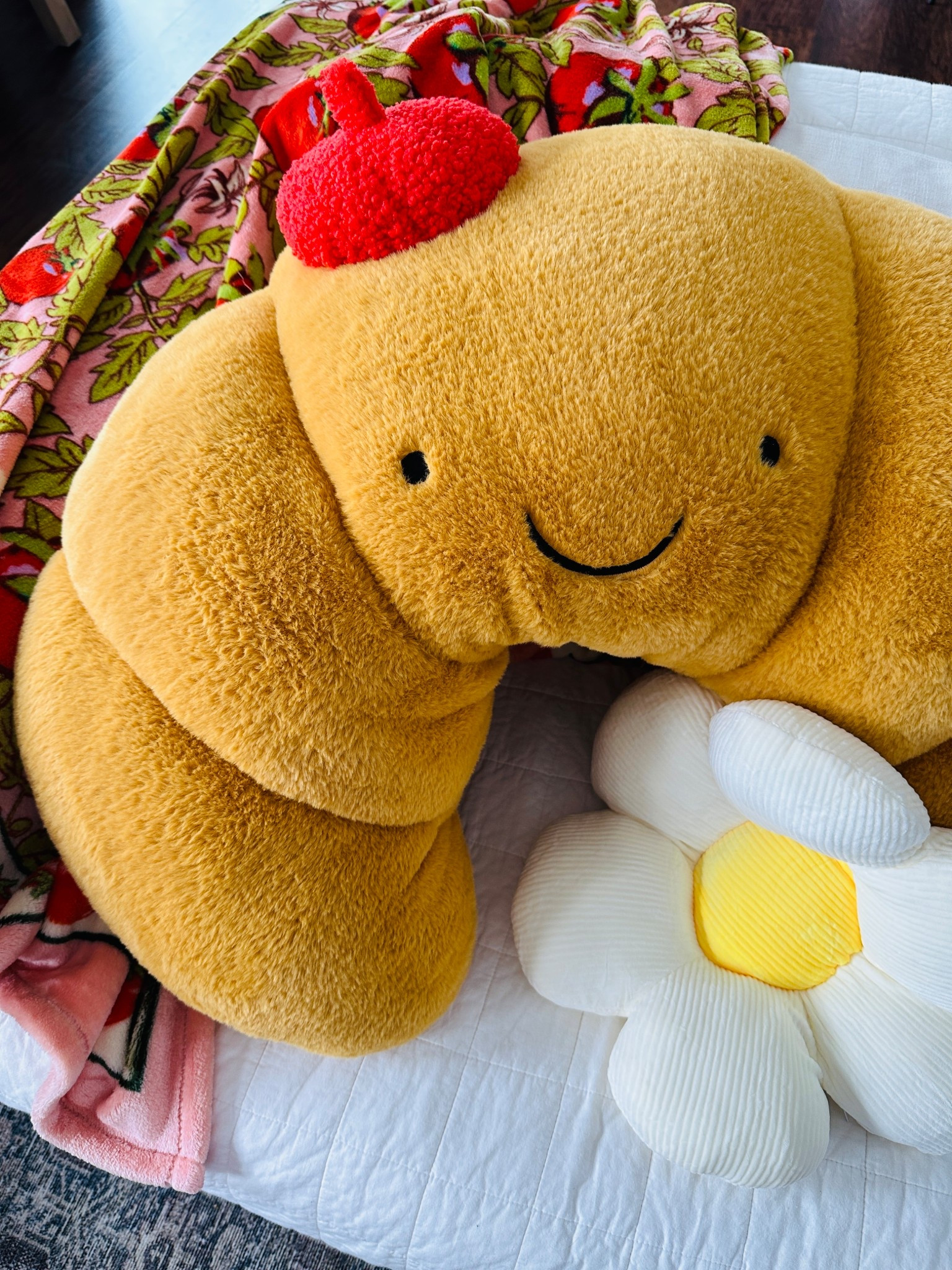 The cutest huggable croissant pillow! 🥐 🌼 ❤️ 

#LTKHome #LTKSeasonal #LTKselfcare