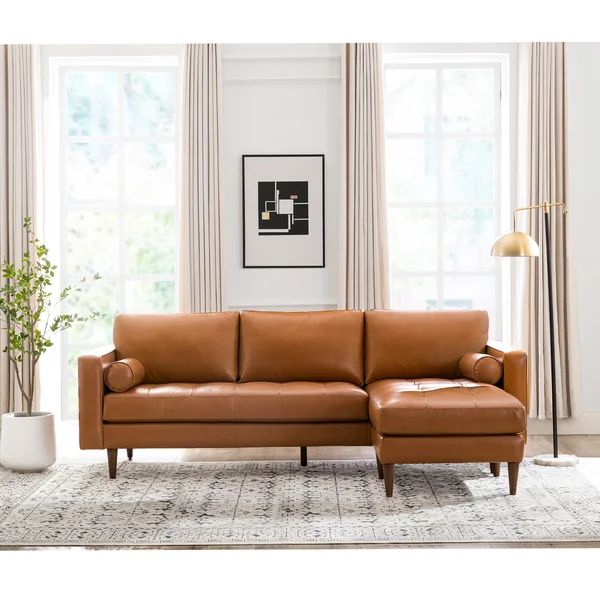 Allayah Leather Sectional | Wayfair North America