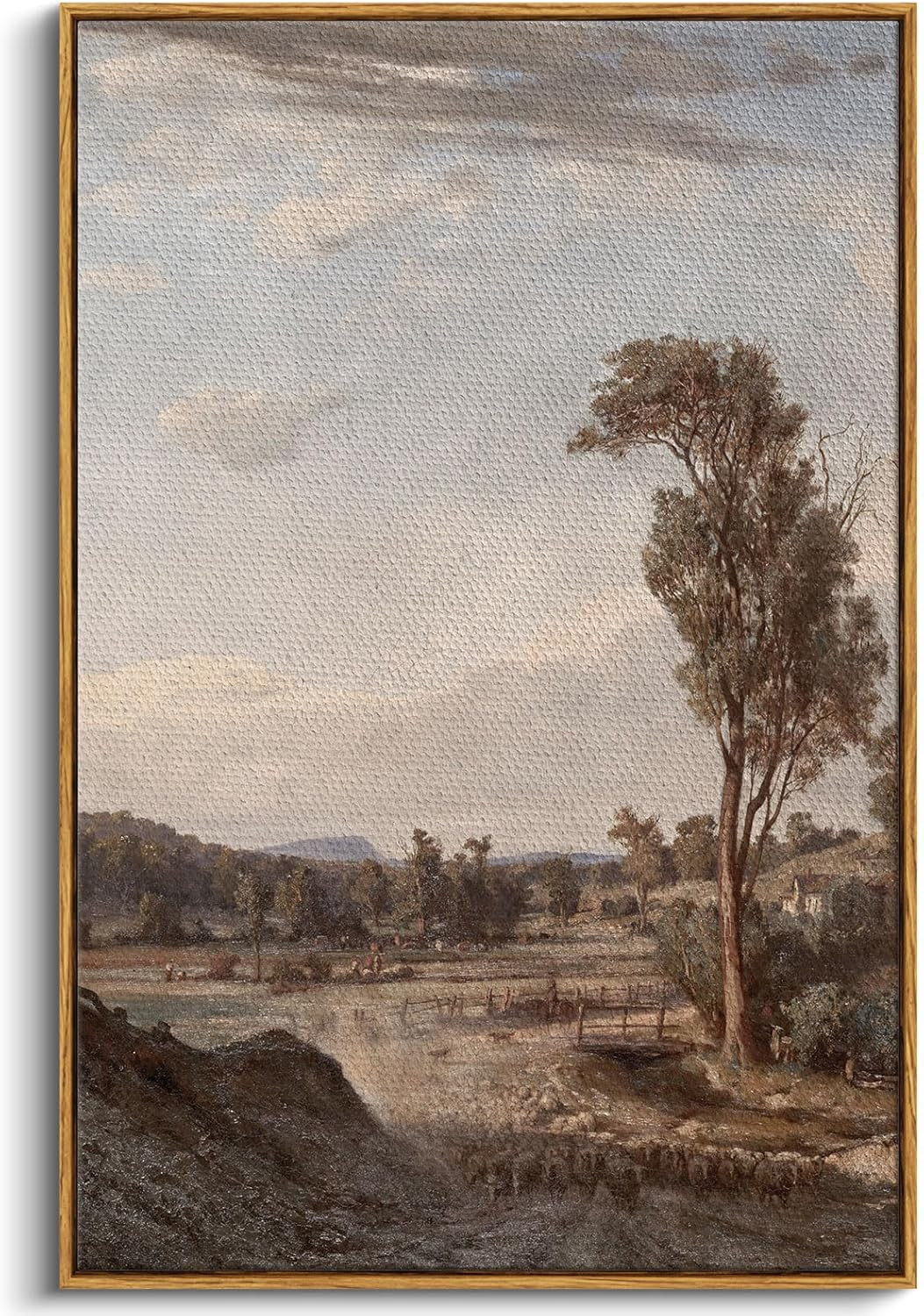 InSimSea Framed Wall Art for Living Room Classical Landscape Canvas Wall Decor Rustic Countryside... | Amazon (US)