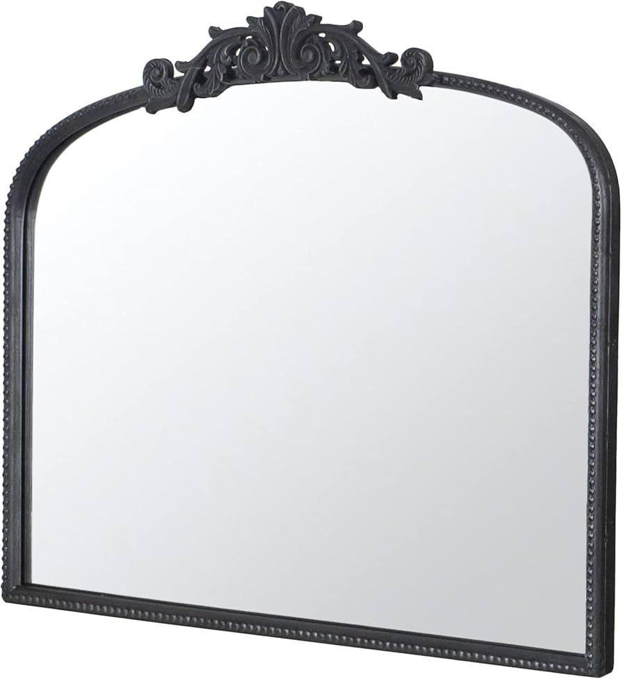 A&B Home Arched Vertical Mirror-Wall Mirror with Black Metal Frame,40"x31" Large Arch Mirror for ... | Amazon (US)