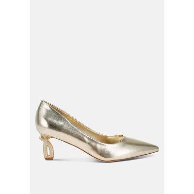 London Rag Womens Tagetes Metallic Fantasy Heel Pumps 5 | Target