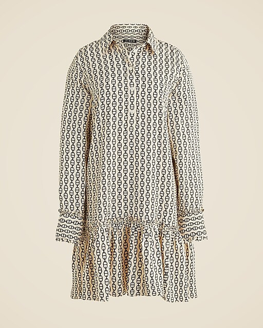 Amelia popover shirtdress in vintage links prints | J. Crew US