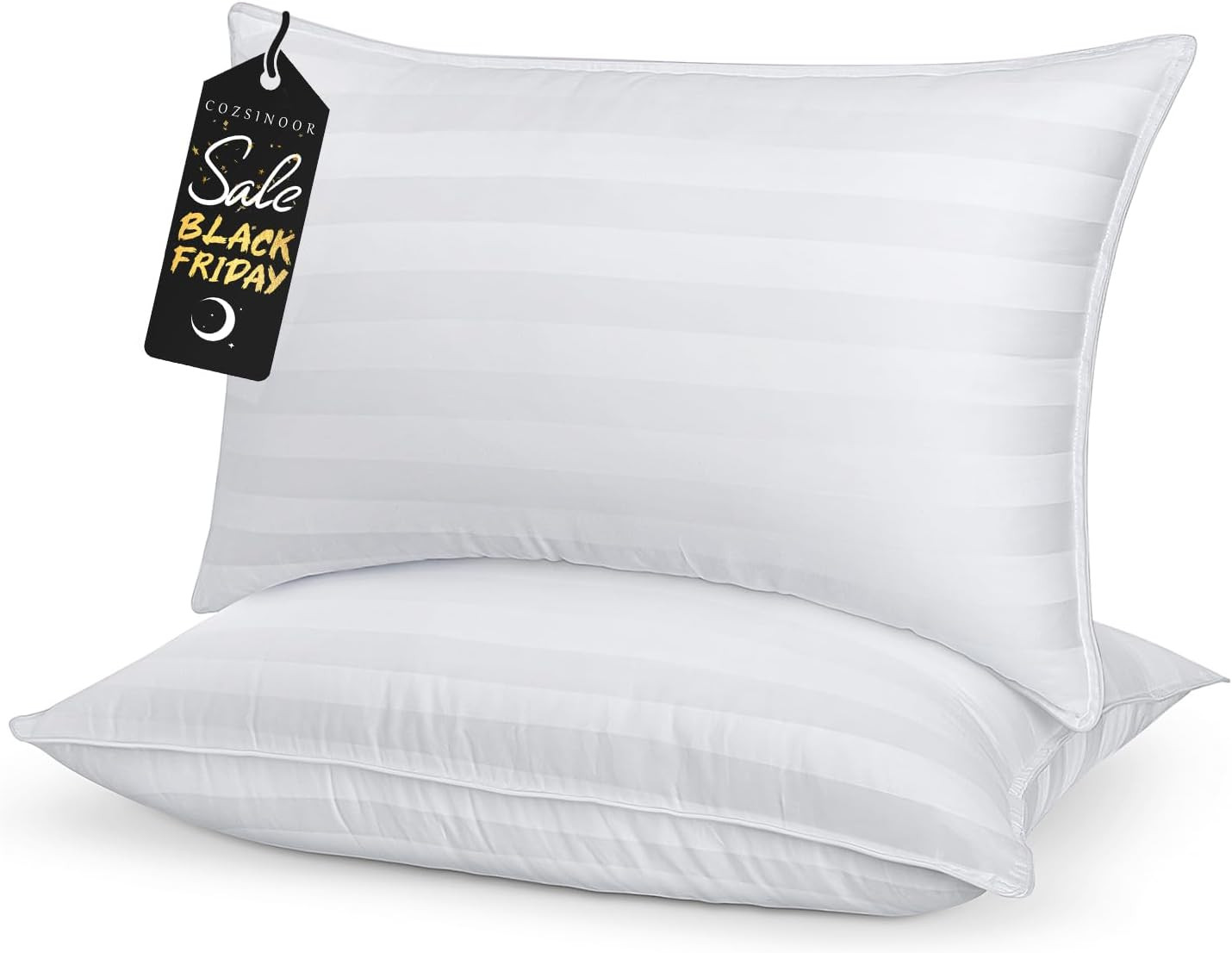 COZSINOOR Queen Size Cooling Bed Pillows for Sleeping: Hotel Quality, Set of 2 - Down Alternative... | Amazon (US)