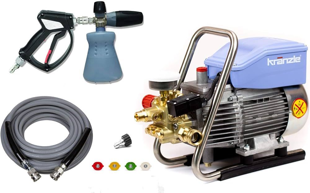 The Clean Garage Kranzle K1622 TS Pressure Washer Complete Kit - KobraJet 50' Hose, MTM SGS28 Gun... | Amazon (US)