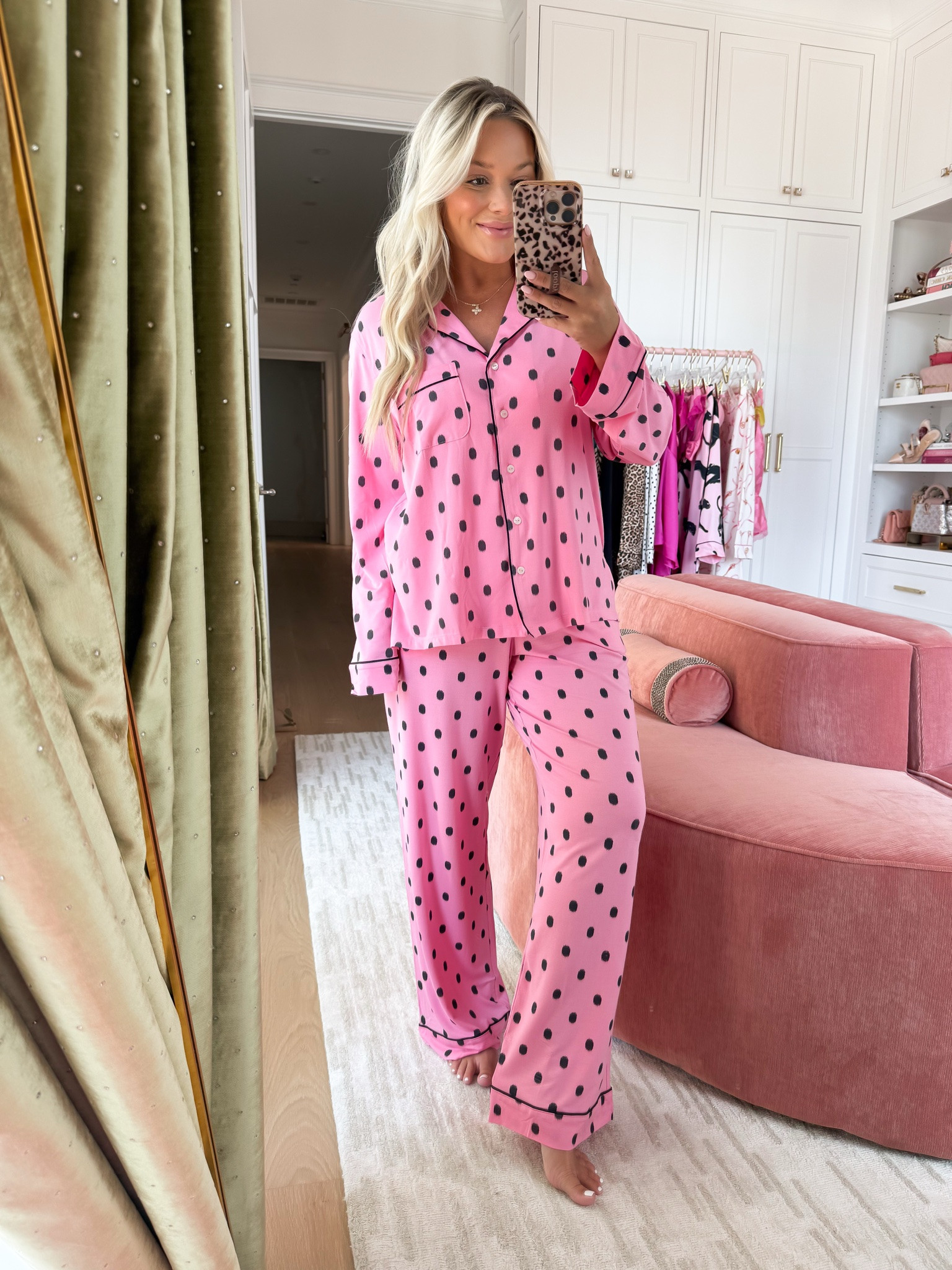 @victoriassecret new arrivals are SO good right now 💕🎀 The prettiest Tease Satin Lace-Trim Half-Cup Demi Bra and Lace-Trim Wireless Plunge Bra + the fall PJ situation?! Polka dots, tiger print, pink… basically all of my favorite things in pajama form. 🐅🩷

Victoria’s Secret always gets me when the seasons start changing - cute enough to make me excited for cozy nights, even if I’m not quite ready to let summer go yet. 😂
Shop my favorite VS new arrivals + fall PJs here ✨ #VSPartner

#LTKmomlife #LTKselfcare #LTKootd