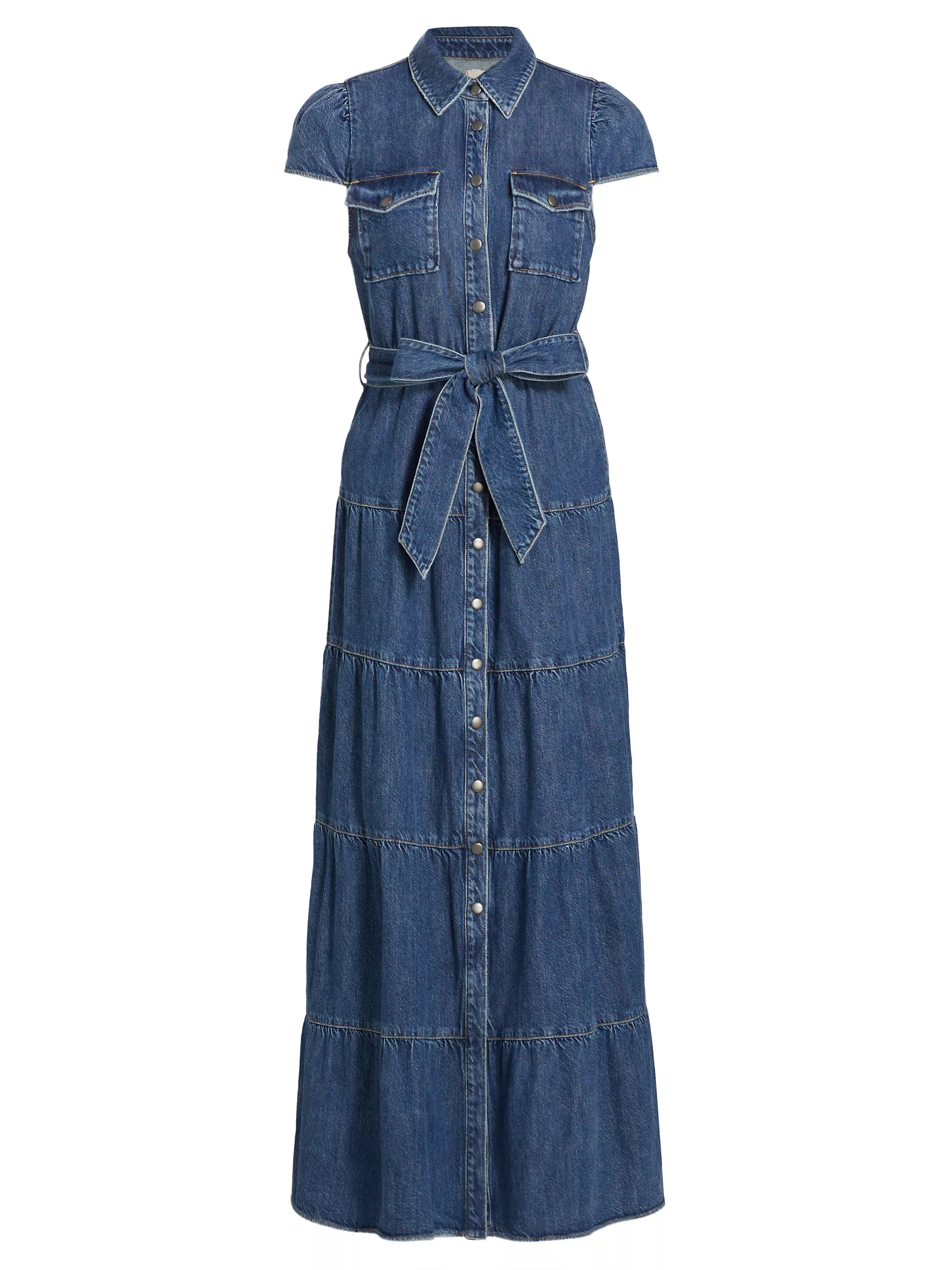 Miranda Denim Maxi Shirtdress | Saks Fifth Avenue
