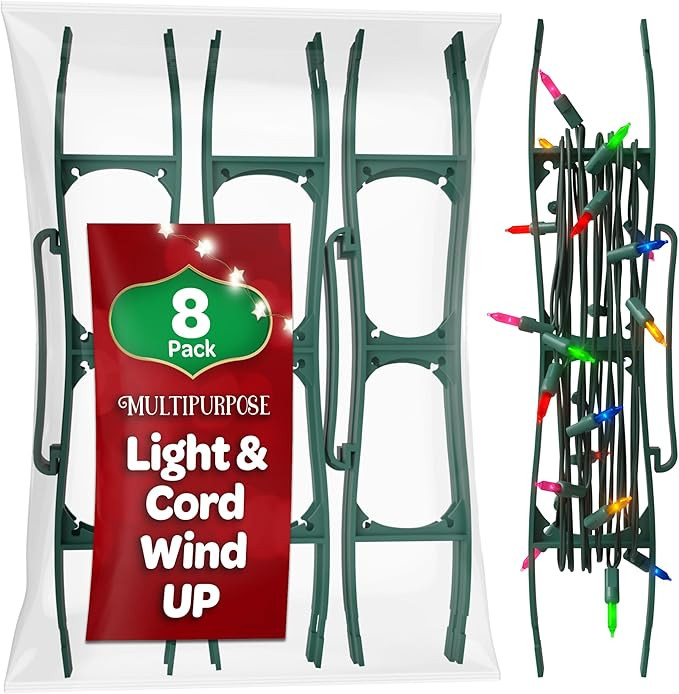 SEWANTA Christmas Lights Storage Holder [Set of 8] All-Purpose light cord wind up - Holiday Light... | Amazon (US)