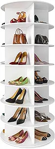 SpaceAid 7 Tier Rotating Shoe Rack Tower, Spinning Shoe Display Lazy Susan, Revolving 360 Shoe Ra... | Amazon (US)