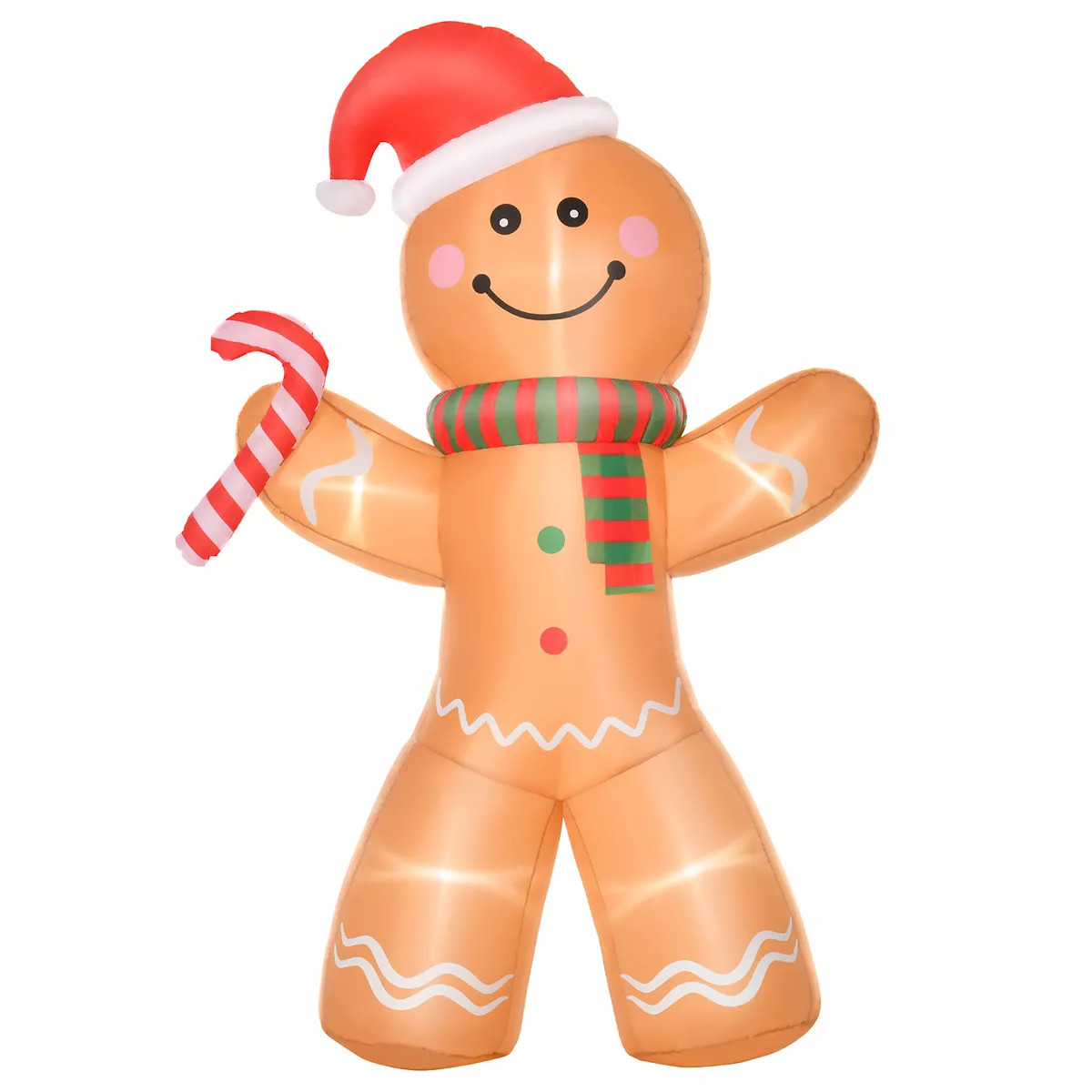 8 Ft Light Up Gingerbread Man Outdoor Christmas Inflatable Decor W/ Led Lights | Kohl's