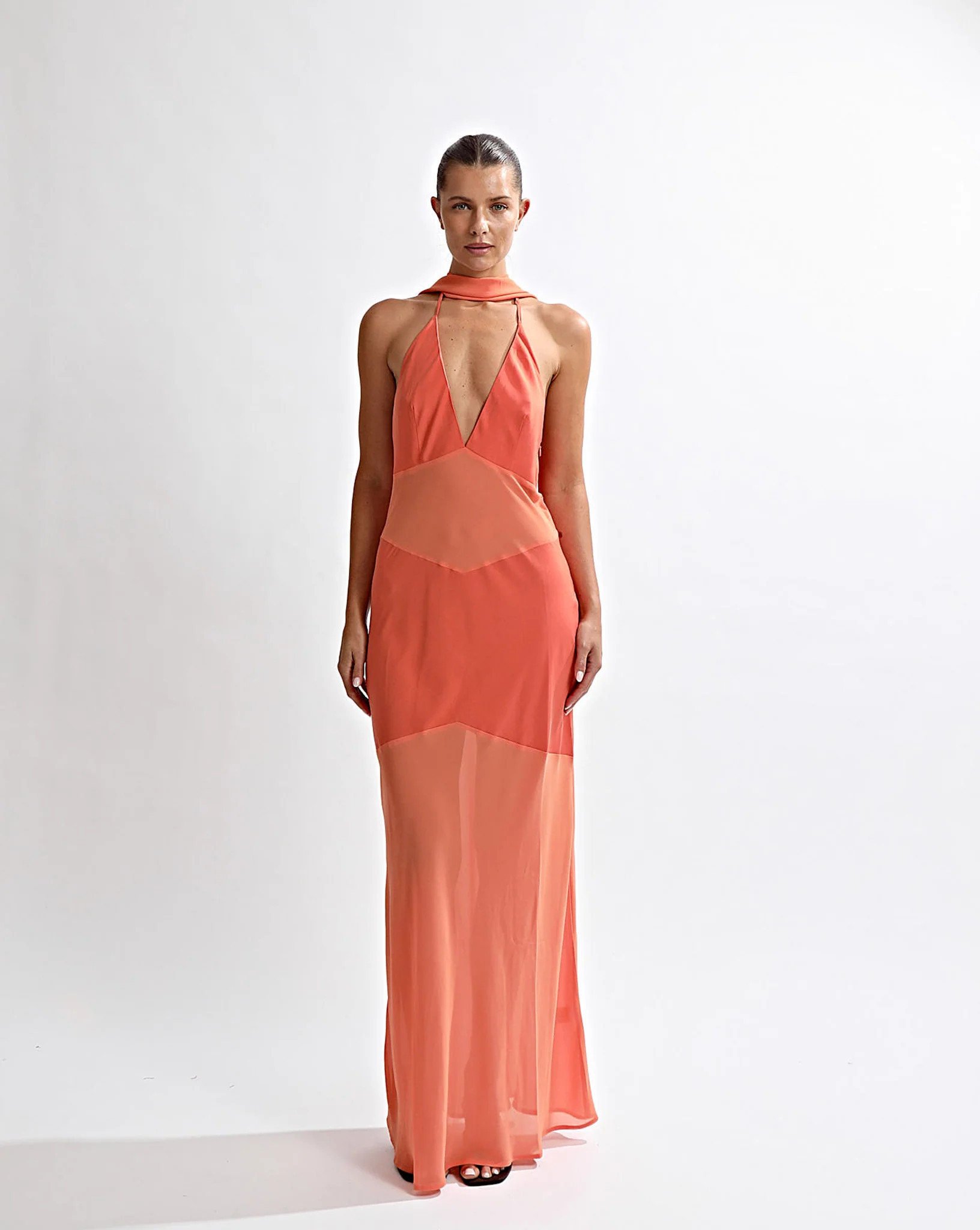 Eryn Maxi Dress Coral | One Mile